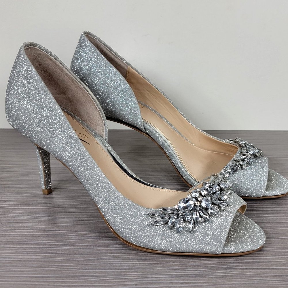 Badgley Mischka Melvina Jeweled Evening Sandals